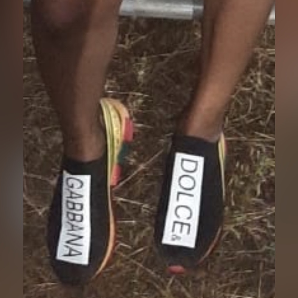 Dolce & Gabbana Black Slip-On Sneakers
